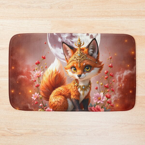 Item preview, Moonlit Ember Fox – Celestial Fantasy Guardian designed and sold by nicky2342.