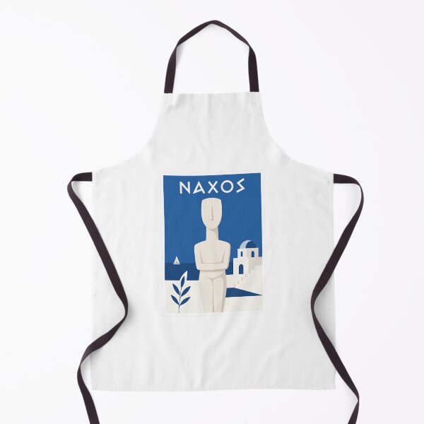 Item preview, Vintage Naxos Greece Travel Poster Cycladic Art designed and sold by Beyond Destinations.