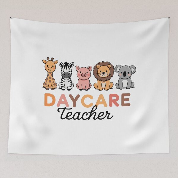 Item preview, Daycare Teacher Animals Daycare Provider Back to School designed and sold by SapfireStuArt.
