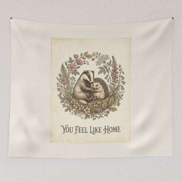 Item preview, You Feel Like Home Vintage Woodland Animal T-Shirt designed and sold by MaynyStudio.