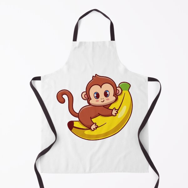 Item preview, Cute Chimp Monkey Riding Giant Banana Kawaii designed and sold by mseymo.