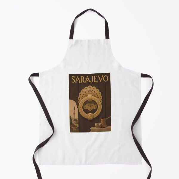 Item preview, Vintage Sarajevo Bosnia Travel Poster Coffee Knocker designed and sold by Beyond Destinations.