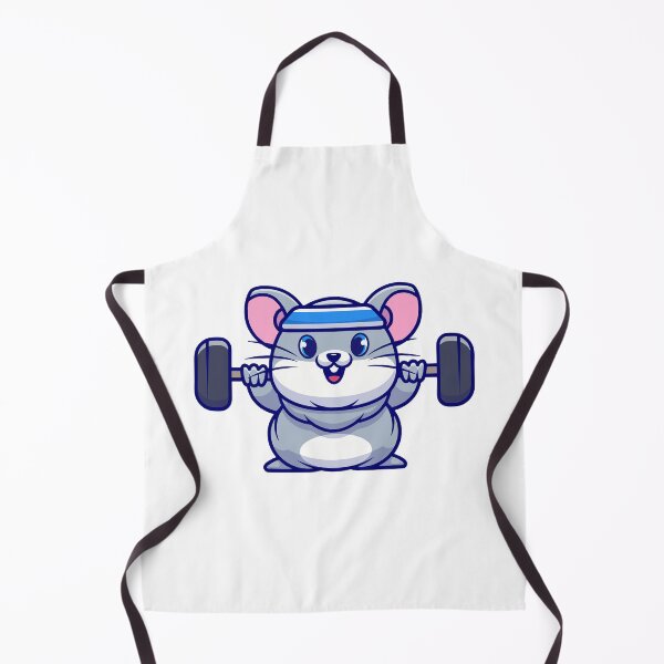 Item preview, Fitness Hamster Lifting Weights Gym Workout Cartoon designed and sold by mseymo.