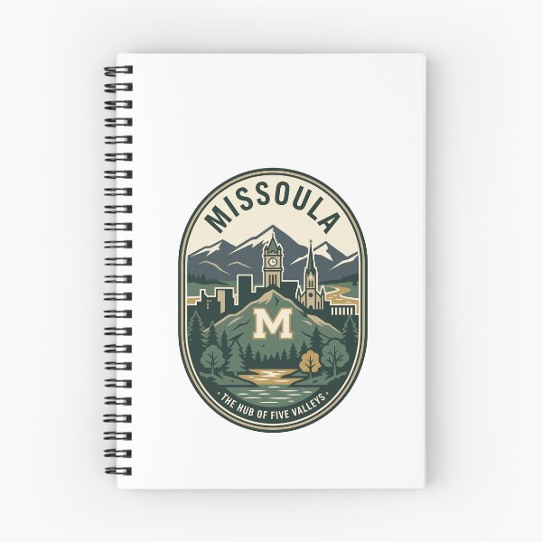 Item preview, Missoula Montana Hub of Five Valleys Vintage Badge designed and sold by k3rstman1.