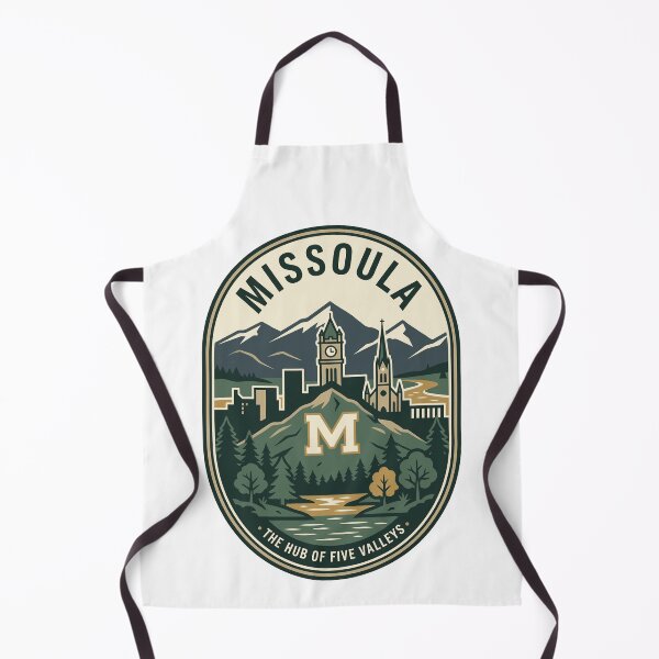 Item preview, Missoula Montana Hub of Five Valleys Vintage Badge designed and sold by k3rstman1.