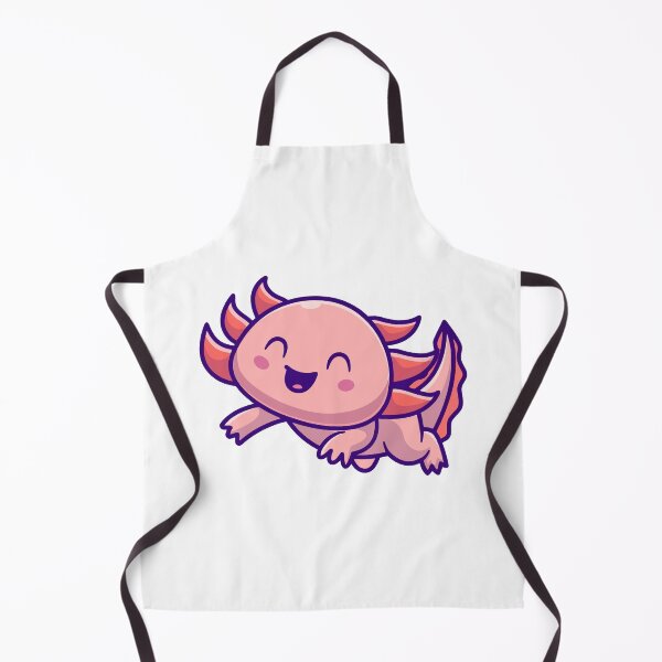 Item preview, Happy Kawaii Axolotl Cute Pink Sea Creature designed and sold by mseymo.