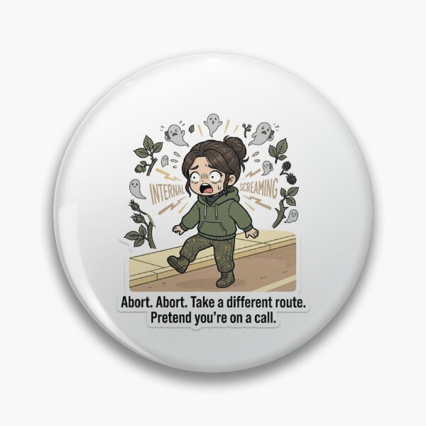 Item preview, Abort Take A Different Route Pretend You're On A Call - Introvert Survival designed and sold by IntrovertEngineer11.