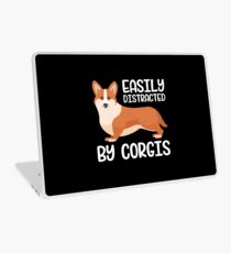 Vinilo para portátil Fácilmente distraído por Corgis Dog Lover Gift
