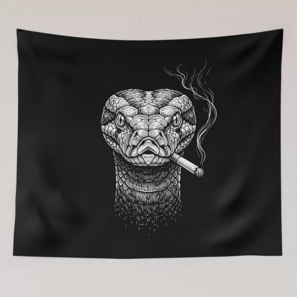 Item preview, Funny Snake Smoking Meme Animal Lover designed and sold by DoodleTortle.