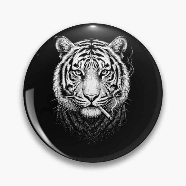 Item preview, Funny Tiger Smoking Meme Animal Lover designed and sold by DoodleTortle.