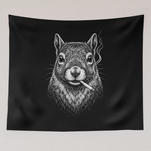 Item preview, Funny Squirrel Smoking Meme Animal Lover designed and sold by DoodleTortle.