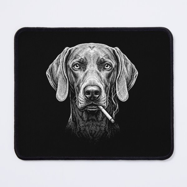 Item preview, Funny Weimaraner Smoking Meme Dog Owner designed and sold by DoodleTortle.