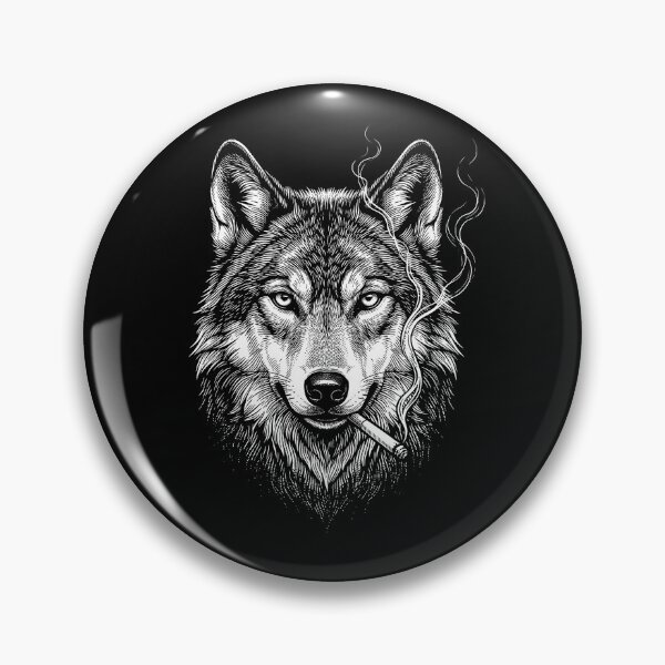 Item preview, Funny Wolf Smoking Meme Animal Lover designed and sold by DoodleTortle.