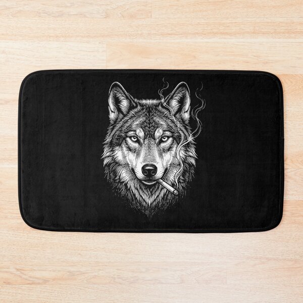 Item preview, Funny Wolf Smoking Meme Animal Lover designed and sold by DoodleTortle.