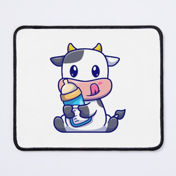 Item preview, Cute Baby Cow Drinking Milk Bottle Kawaii designed and sold by mseymo.