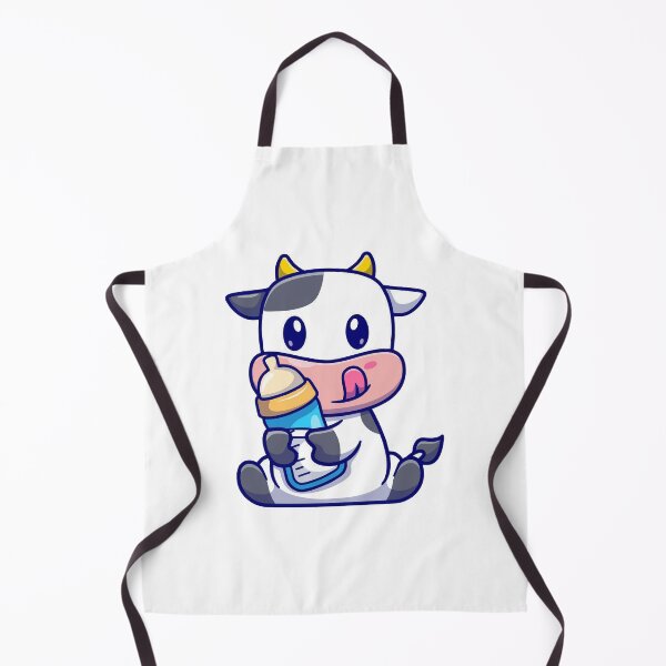 Artikelvorschau, Niedliches Baby-Kuh trinkt Milchflasche Kawaii entworfen und verkauft von mseymo.