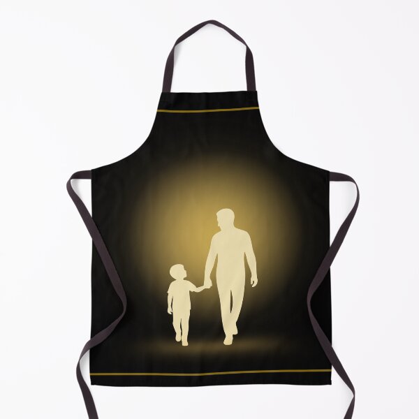 Item preview, Luxury Father and Child Black Gold Minimal Artwork designed and sold by Uvclick.