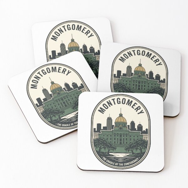 Item preview, Montgomery Alabama State Capitol Vintage Skyline Emblem designed and sold by k3rstman1.