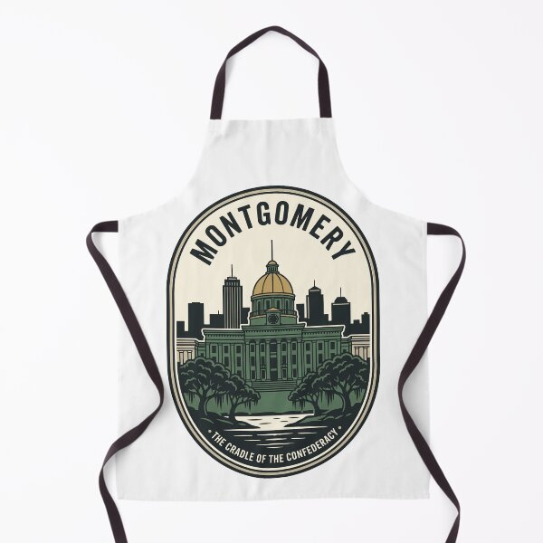 Item preview, Montgomery Alabama State Capitol Vintage Skyline Emblem designed and sold by k3rstman1.