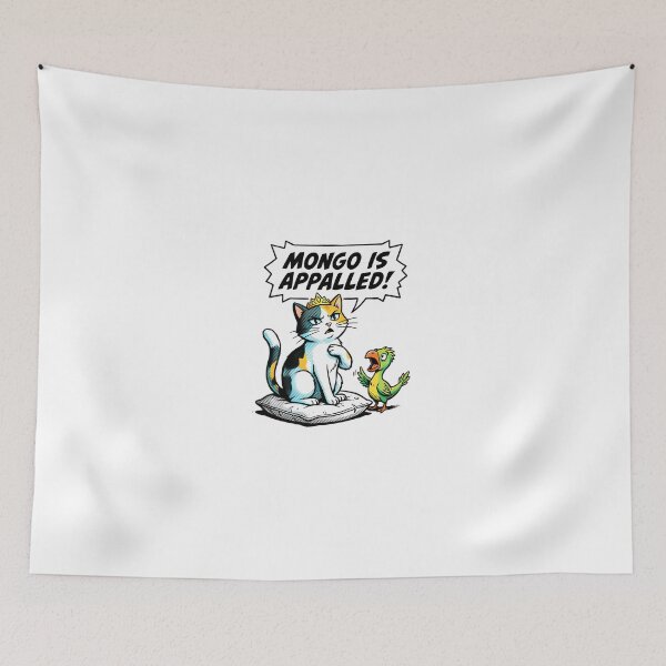 Item preview,  Mongo Appalled Cat And Parrot designed and sold by PamoHunter.