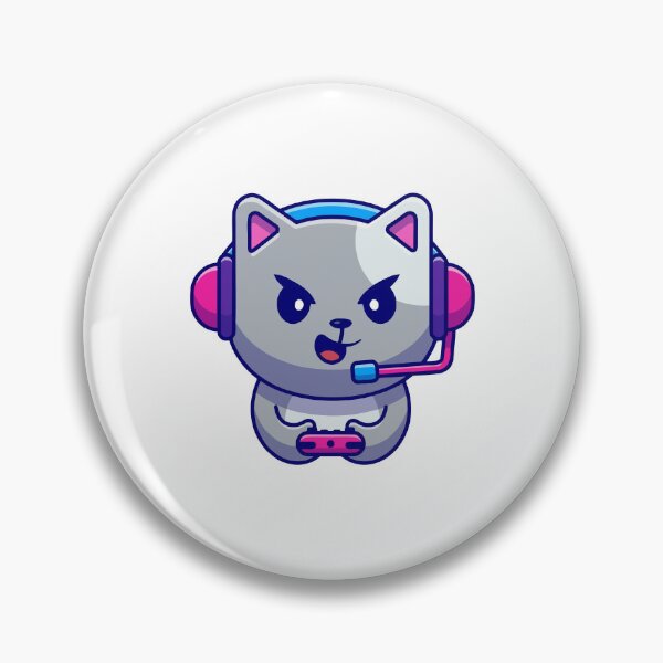 Item preview, Angry Gamer Cat With Headset Playing Video Games designed and sold by mseymo.