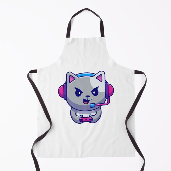 Item preview, Angry Gamer Cat With Headset Playing Video Games designed and sold by mseymo.