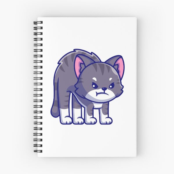 Item preview, Angry Grumpy Tabby Cat Hissing Spooky Pose designed and sold by mseymo.