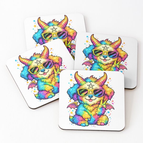 Item preview, Rainbow Occult Puppy Baphomet Cute Gothic Kawaii Design designed and sold by NightSpell.
