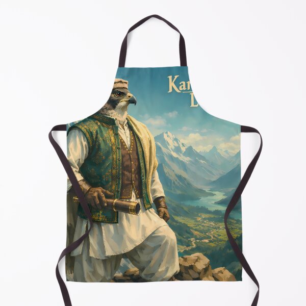 Item preview, Karakorum Lookout Pakistan Eagle Mountain Travel Poster designed and sold by AuraloomAtelier.
