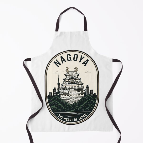 Item preview, Nagoya Japan Castle Skyline Vintage Badge designed and sold by k3rstman1.