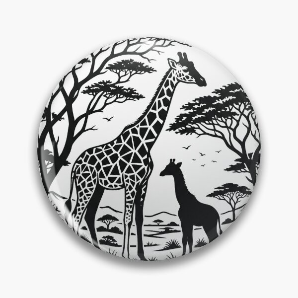 Item preview, Giraffe Family Savanna Silhouette Papercut Art designed and sold by Jedillm .
