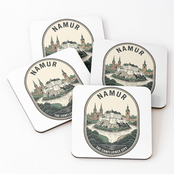 Item preview, Namur Belgium Confluence City Vintage Travel Badge designed and sold by k3rstman1.