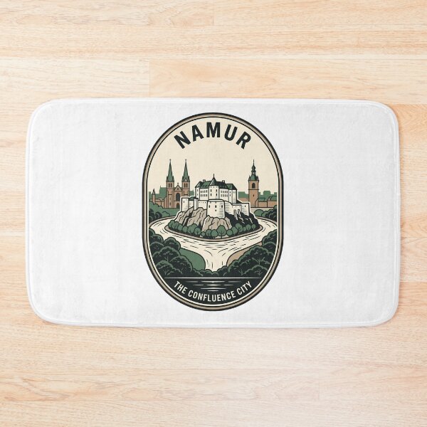 Item preview, Namur Belgium Confluence City Vintage Travel Badge designed and sold by k3rstman1.