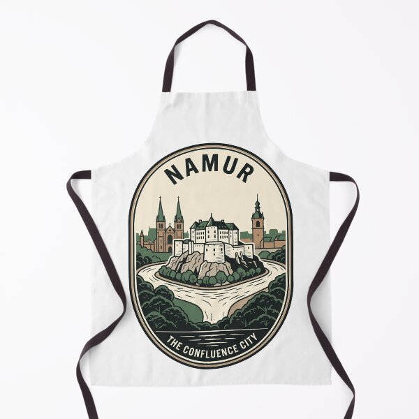 Item preview, Namur Belgium Confluence City Vintage Travel Badge designed and sold by k3rstman1.