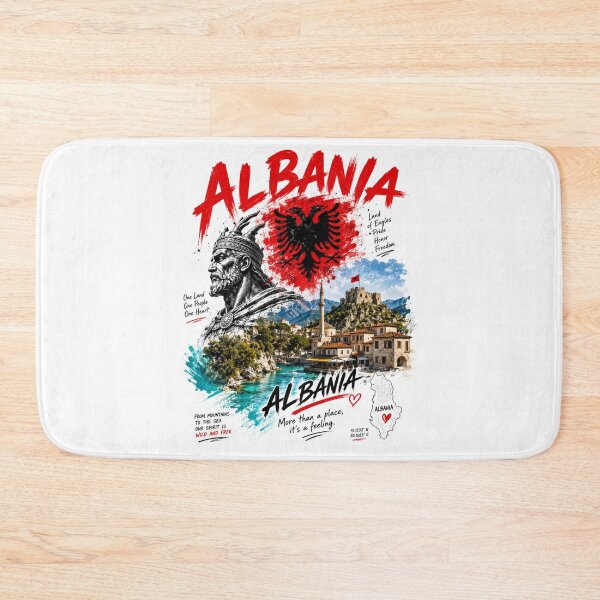 Item preview, Albania Spirit – Land of Eagles Vintage Travel designed and sold by Countries&Cities Shop.