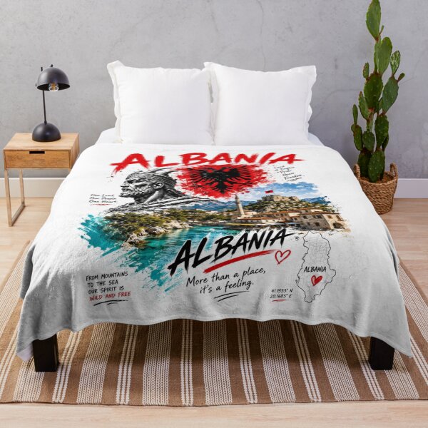 Item preview, Albania Spirit – Land of Eagles Vintage Travel designed and sold by Countries&Cities Shop.