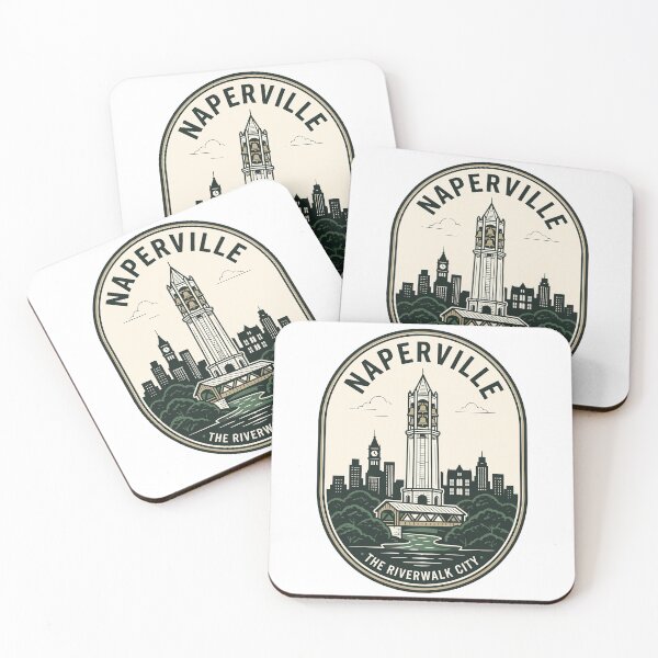 Item preview, Naperville Illinois Riverwalk City Moser Tower Vintage designed and sold by k3rstman1.