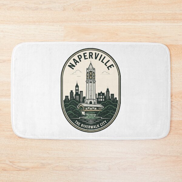 Item preview, Naperville Illinois Riverwalk City Moser Tower Vintage designed and sold by k3rstman1.