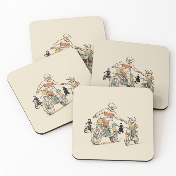 Item preview, Motocross Dirt Bike Father and Son Fist Bump designed and sold by dudelinart.