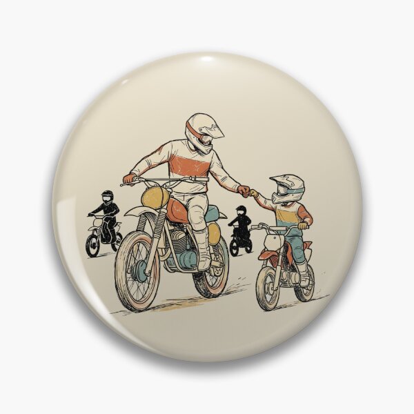 Item preview, Motocross Dirt Bike Father and Son Fist Bump designed and sold by dudelinart.