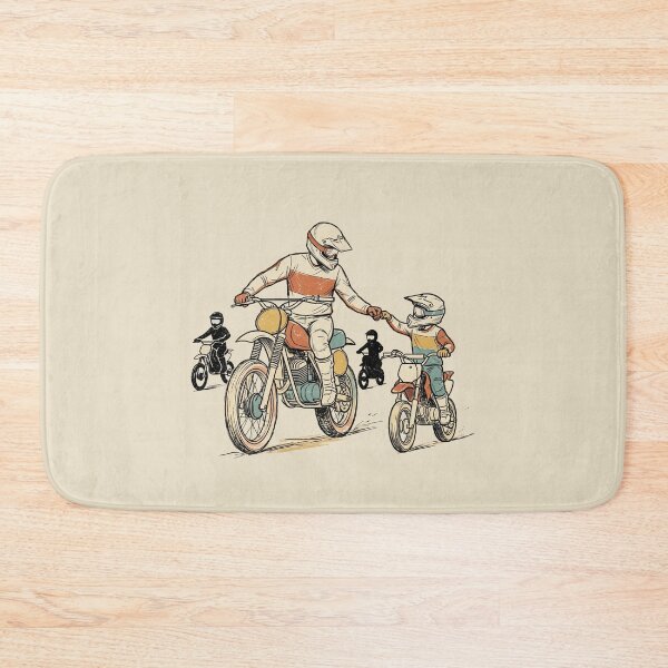 Item preview, Motocross Dirt Bike Father and Son Fist Bump designed and sold by dudelinart.