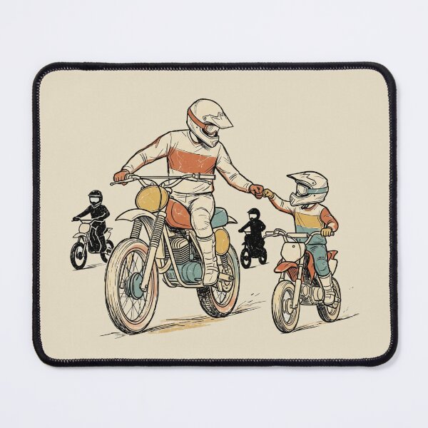 Item preview, Motocross Dirt Bike Father and Son Fist Bump designed and sold by dudelinart.