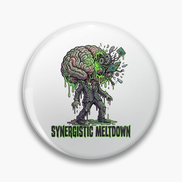 Item preview, Synergistic Meltdown | Corporate Brainrot Horror designed and sold by SignalStatic.