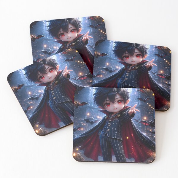 Item preview, Cute Vampire Prince in Pajamas Cute Gothic Art Print designed and sold by sigmaartstudio.