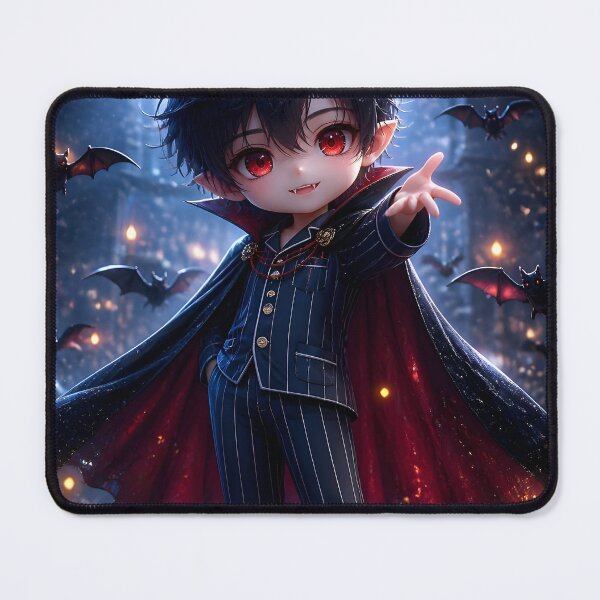 Item preview, Cute Vampire Prince in Pajamas Cute Gothic Art Print designed and sold by sigmaartstudio.