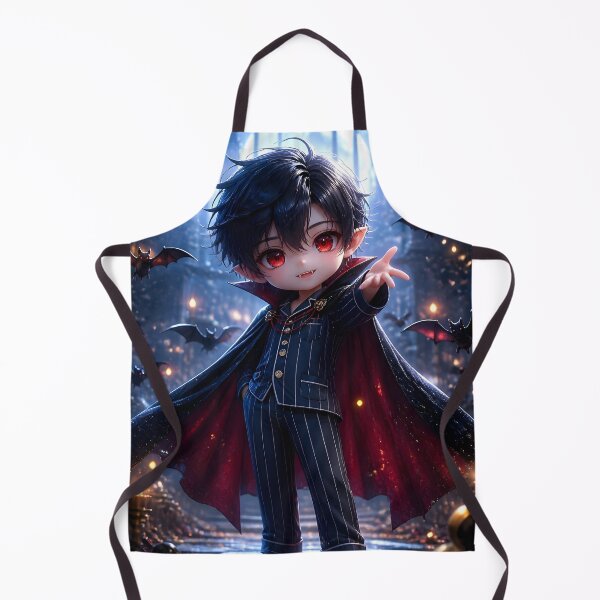 Item preview, Cute Vampire Prince in Pajamas Cute Gothic Art Print designed and sold by sigmaartstudio.