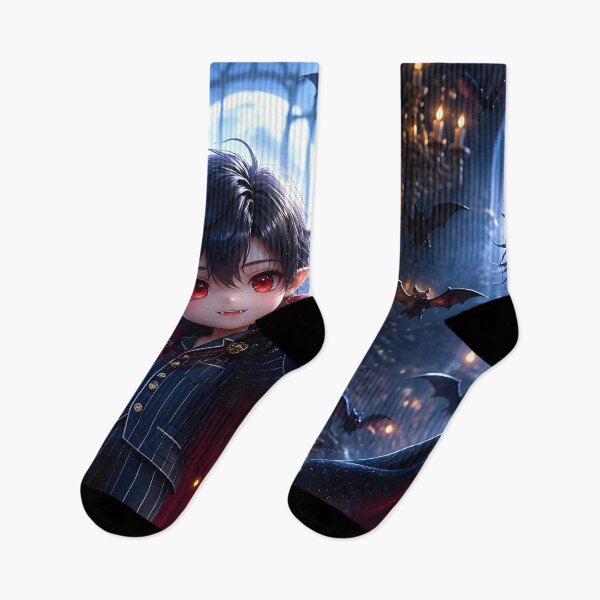 Item preview, Cute Vampire Prince in Pajamas Cute Gothic Art Print designed and sold by sigmaartstudio.