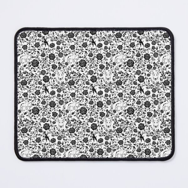 Item preview, Bull Terrier Floral Silhouette Pattern | Bold Dog Botanical Design designed and sold by WildLakePatterns.