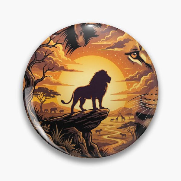 Item preview, Lion King of the Savanna Golden Sunset designed and sold by Jedillm .