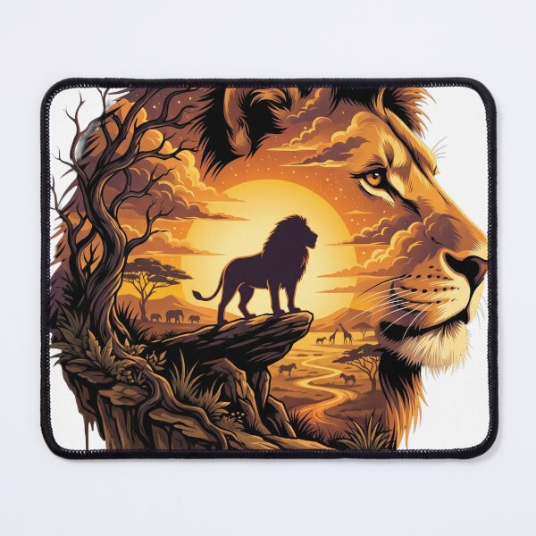 Item preview, Lion King of the Savanna Golden Sunset designed and sold by Jedillm .